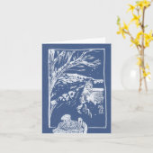 ブルークの真冬には、クランハム、クリスマスカード カード (黄色い花)