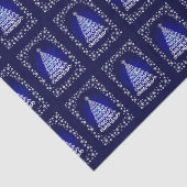 ブルークエレガントリスマスツリーアンドスターズティッシュペーパー 薄葉紙 (詳細)