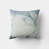 ブルークォーツモダンダイヤモンドベインマーブルジェムストーン クッション (裏面)