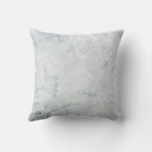 ブルークォーツ灰色の静脈モダン大理石金ゴールド宝石 クッション (裏面)