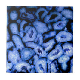 ブルークォーツ瑪瑙ジオデス タイル