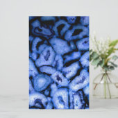 ブルークォーツ瑪瑙ジオデス 便箋 (スタンド正面)