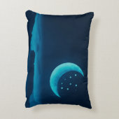 ブルークオータームーンと山 | アクセントクッション (裏面(縦))