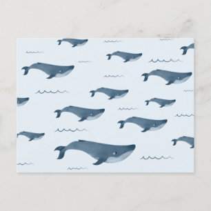 ブルークジラが海 ポストカード