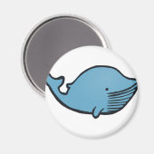 ブルークジラスケッチ マグネット (正面/裏面)