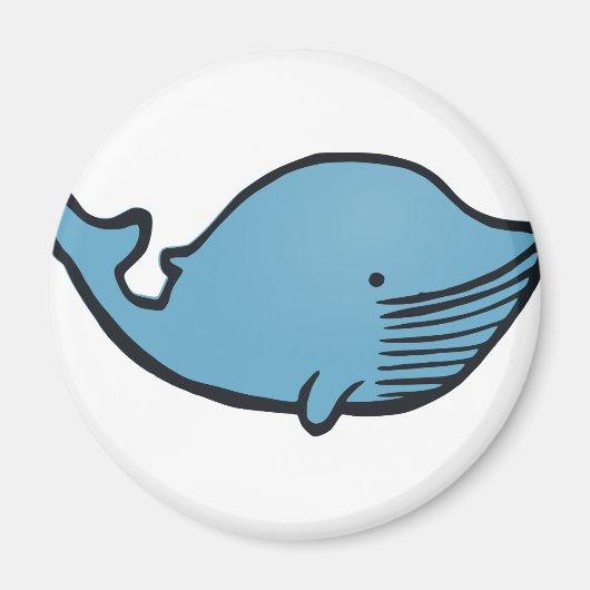 ブルークジラスケッチ マグネット (正面)