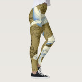 ブルークジラファミリーオリーブグリーン レギンス (右)