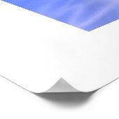 ブルークジラプリント ポスター (角)