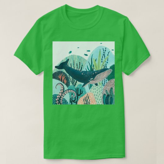 ブルークジラ54 5 Tシャツ (デザイン正面)