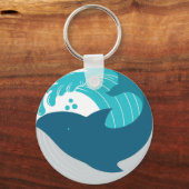 ブルークジラ キーホルダー (正面)