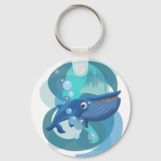 ブルークジラ キーホルダー (正面)