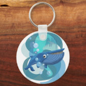 ブルークジラ キーホルダー (正面)