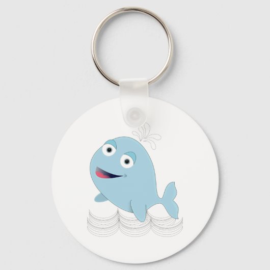 ブルークジラ キーホルダー (正面)