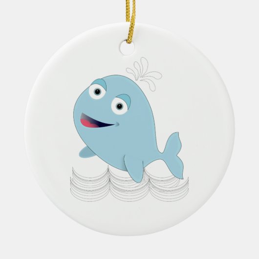 ブルークジラ セラミックオーナメント (正面)