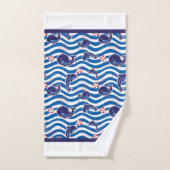 ブルークジラ バスタオルセット (ハンドタオル)