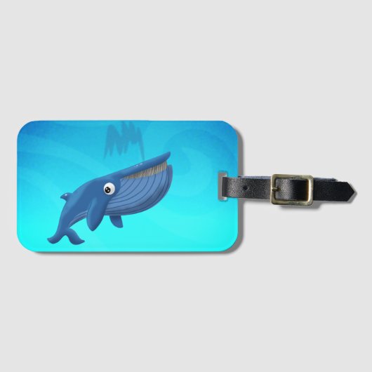 ブルークジラ ラゲッジタグ (正面横)