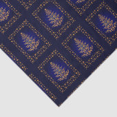 ブルークスタイリッシュリスマスツリーアンドスターズティッシュペーパー 薄葉紙 (詳細)