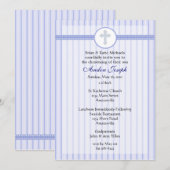 ブルークストライプのロス招待状。 招待状 (正面/裏面)