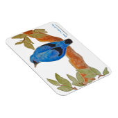 ブルークッコオシュリクオンブランチウォーターカラーバード マグネット (右側)