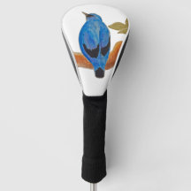 ブルークッコオシュリケ水彩鳥