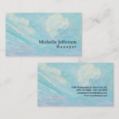 ブルークラウズバイゴーギンクラシカルスタイリッシュ芸術的 名刺 (正面/裏面)