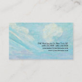 ブルークラウズバイゴーギンクラシカルスタイリッシュ芸術的 名刺 (裏面)