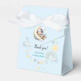 ブルークラウドスターズアンドレインボースリーピーテディベア フェイバーボックス