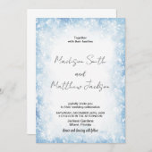 ブルークラウドスヌーズ結婚式招待状 招待状 (正面/裏面)