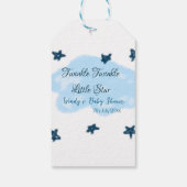 ブルークラウドトゥインクルトゥインクルリトルスターベビーショウ ギフトタグ (裏面)