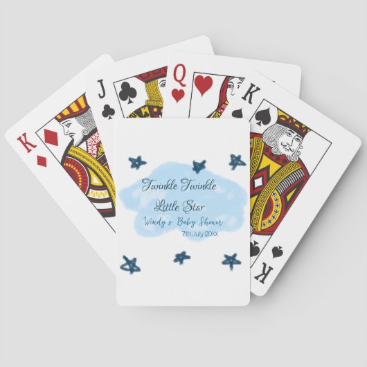 ブルークラウドトゥインクルトゥインクルリトルスターベビーショウ トランプ (裏面)