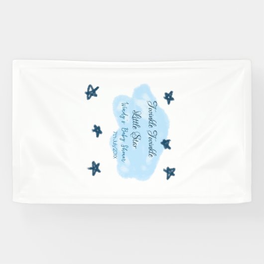 ブルークラウドトゥインクルトゥインクルリトルスターベビーショウ 横断幕 (横)