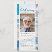 ブルークラウドフォト葬儀デジタルイベント 招待状 (正面)