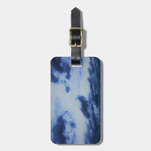 ブルークラウドブルースカイ荷物タグ ラゲッジタグ (正面縦)