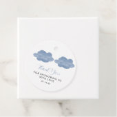 ブルークラウドベビーシャワーありがとうメッセージカード フェイバータグ (インサイチュ)