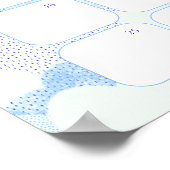 ブルークラウドベビーシャワーは、期日ポスターを推測 ポスター (角)