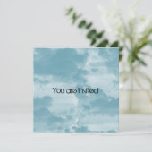 ブルークラウドベビーシャワー 招待状 (スタンド正面)