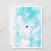 ブルークラウド9ベビッモダンクスタイリッシュシャワー 招待状 (裏面)