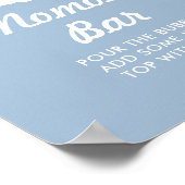 ブルークラウド9ベビーシャワー桃佐 ポスター (角)