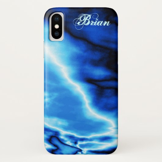 ブルークラウドN稲妻 Case-Mate iPhoneケース (裏面)