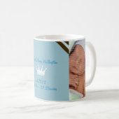 ブルークラウンベビーフォトコラージュマグ コーヒーマグカップ (正面右)