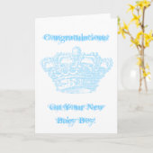 ブルークラウン カード (黄色い花)