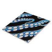 ブルークラクンタコ触手アート タイル (側面)