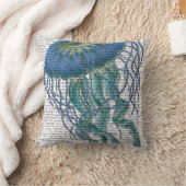 ブルークラゲ クッション (ブランケット)