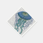 ブルークラゲ スタンダードカクテルナプキン (角)