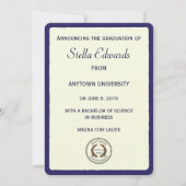 ブルークラシック卒業発表ラウンドコーナー 案内状 (正面)