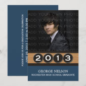 ブルークラシー鍵ズ卒業招待状 招待状 (正面/裏面)