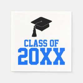 ブルークラスイヤー卒業式パーティー スタンダードカクテルナプキン