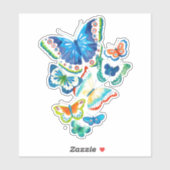 ブルークラスタバタフライソウルステッカー シール (シート)