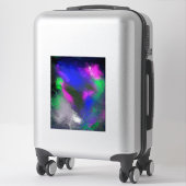 「ブルークラスター」ビニールクラフトシール シール (スーツケース)