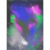 「ブルークラスター」ビニールクラフトシール シール (正面)